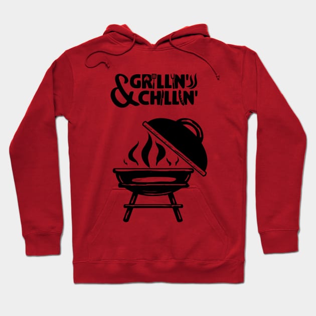 Grilling & Chillin Bbq season Hoodie by Fun Planet